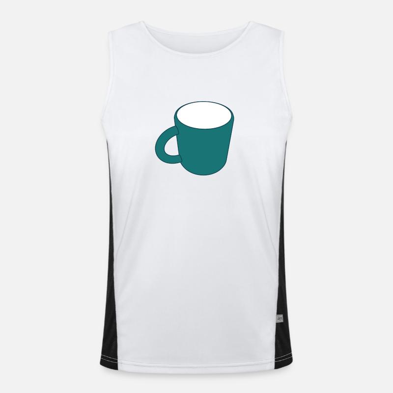 Empty coffee cup Men's Functional Contrast Tank Top 