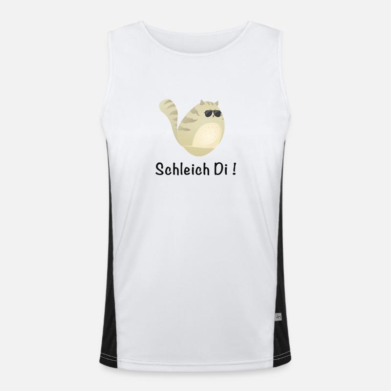 Schleich Di Coole Katze Funktionelles Kontrast-Tank Top für Männer 