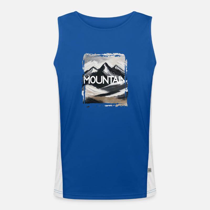 Mountain Adventure Forest Men's Functional Contrast Tank Top 