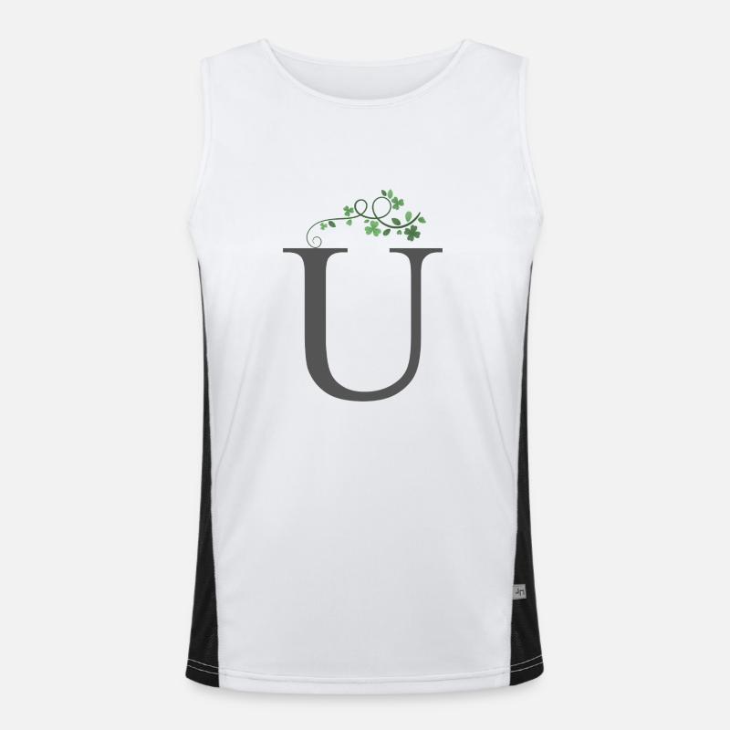 U avec trèfles Débardeur respirant contrasté Homme 