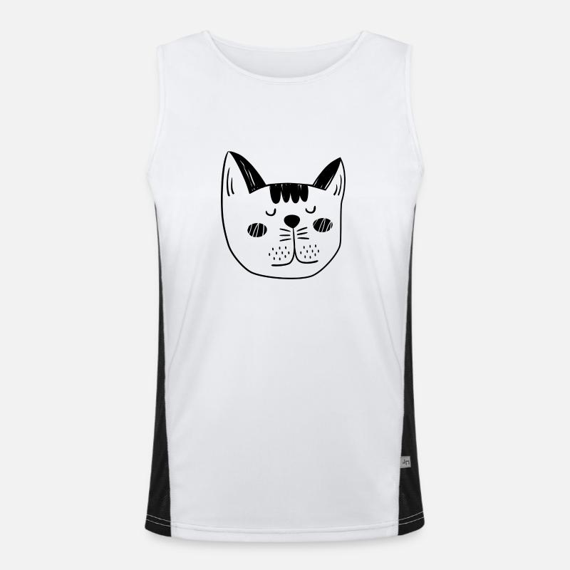 Cat - For cat lovers Men's Functional Contrast Tank Top 
