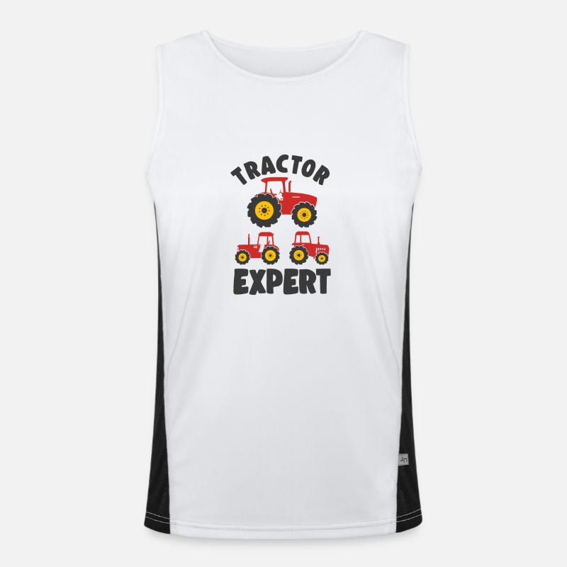 Farm Tractor Expert Farmer Boy Toddler Gift Idea Funktionelles Kontrast-Tank Top für Männer 