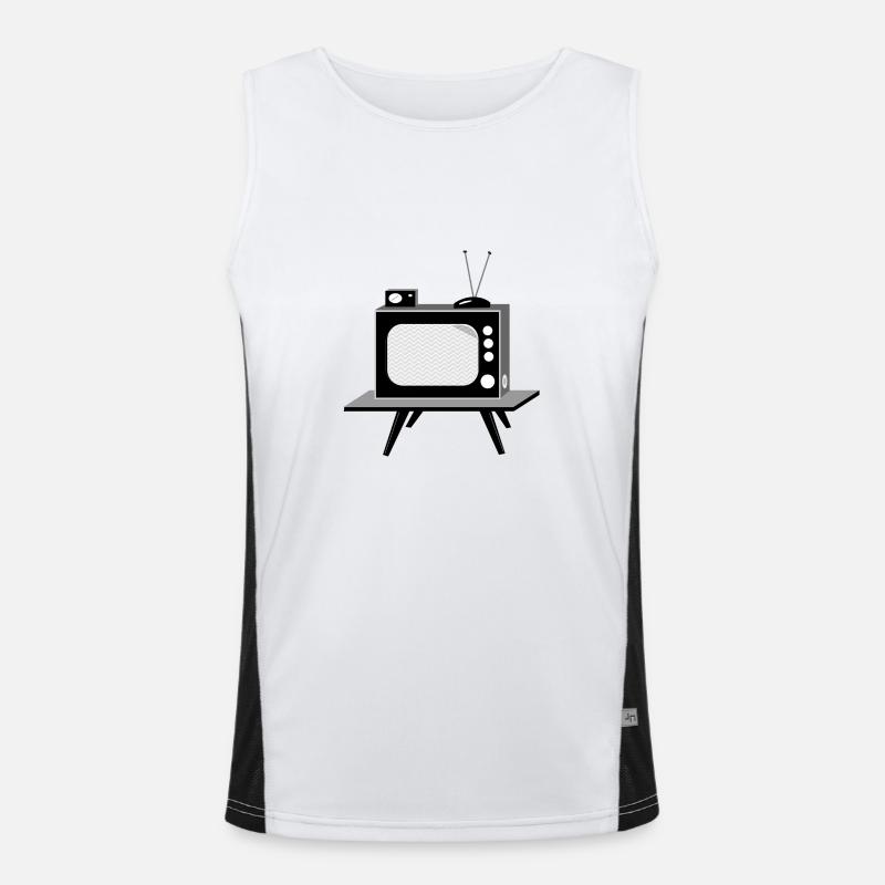 Fernseher Funktionelles Kontrast-Tank Top für Männer 