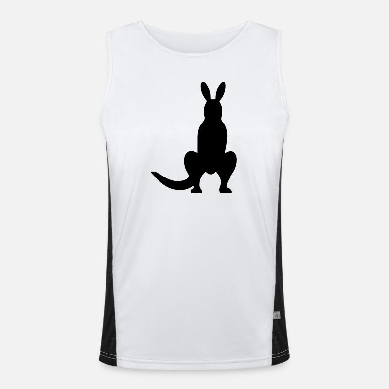 Känguru Funktionelles Kontrast-Tank Top für Männer 