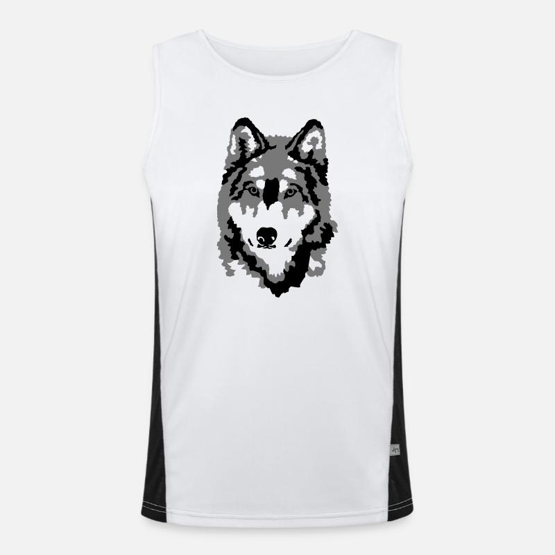 wolf Men's Functional Contrast Tank Top 