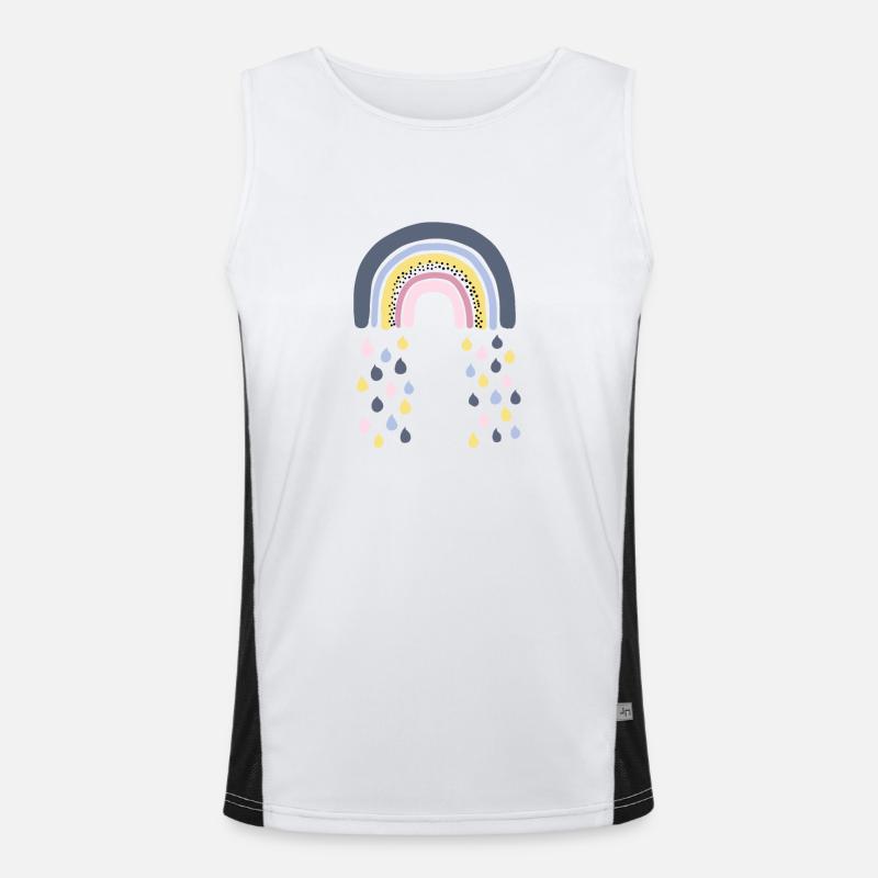 Rainbow Men's Functional Contrast Tank Top 