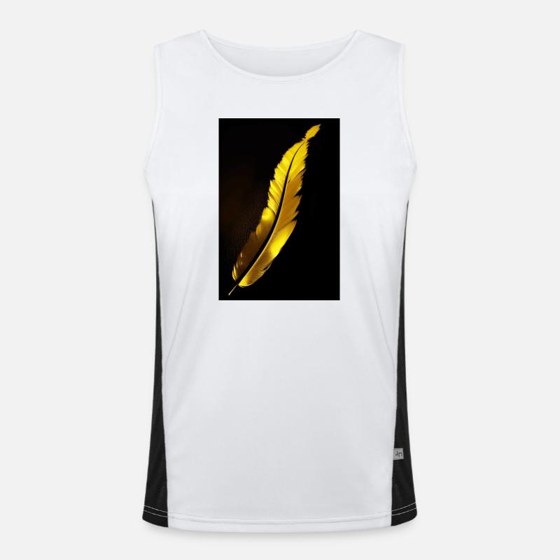 Feder Funktionelles Kontrast-Tank Top für Männer 