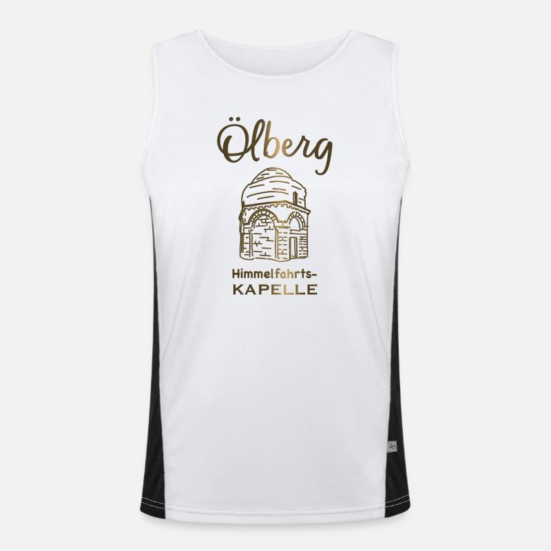 Jerusalem, Himmelfahrtskapelle, Israel Funktionelles Kontrast-Tank Top für Männer 