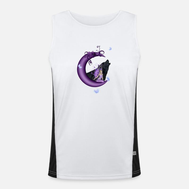 Fairy on the Moon Men's Functional Contrast Tank Top 