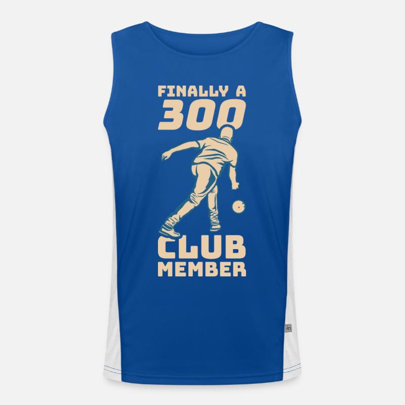 300 points bowling Men's Functional Contrast Tank Top 