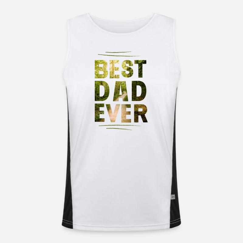 Bester Papa Funktionelles Kontrast-Tank Top für Männer 