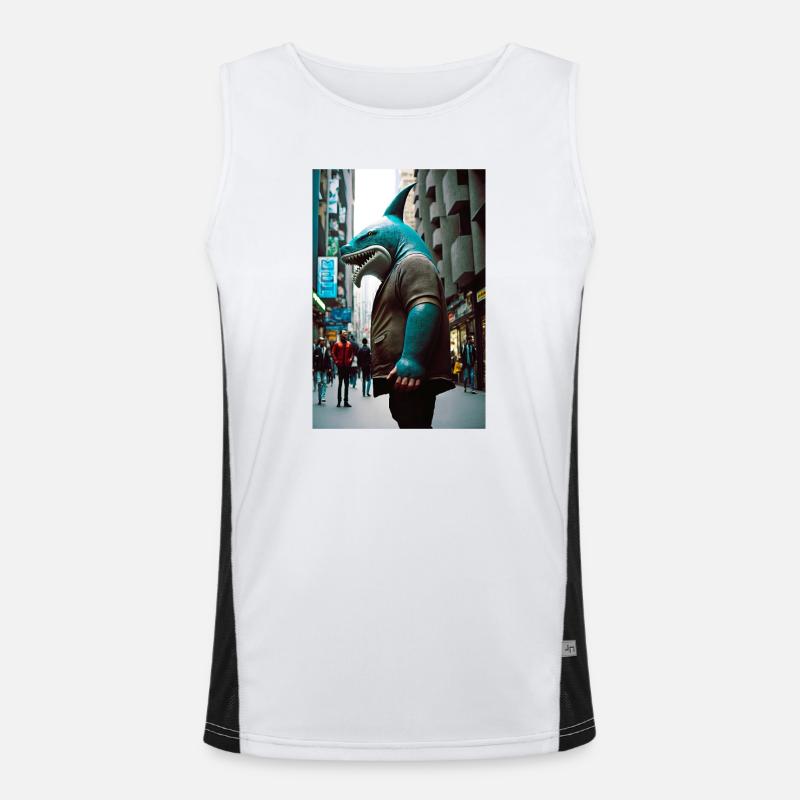 Anthropomorph 04 Funktionelles Kontrast-Tank Top für Männer 