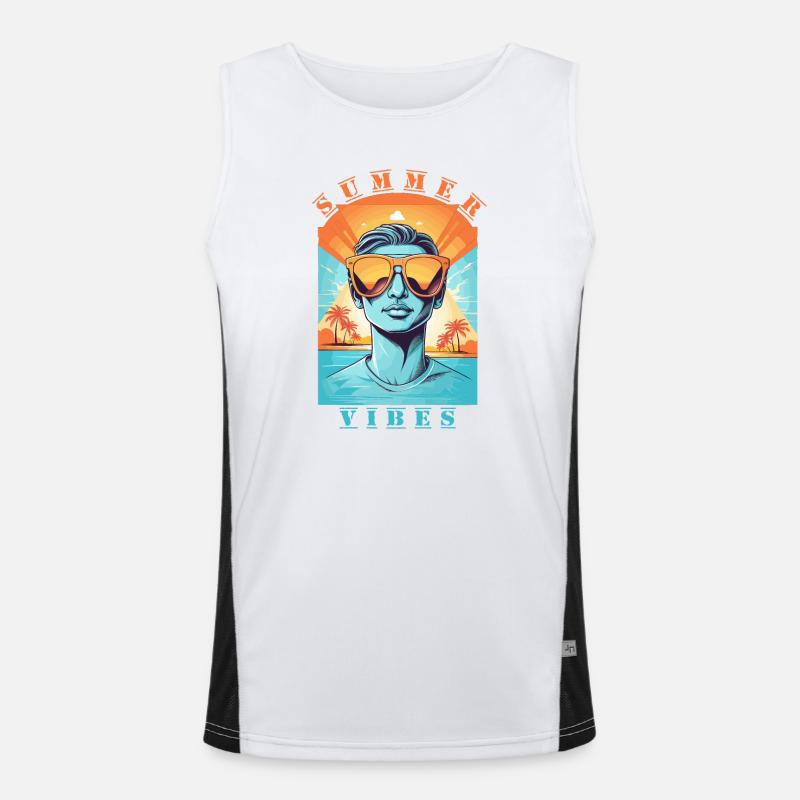 Cool hipsters Men's Functional Contrast Tank Top 