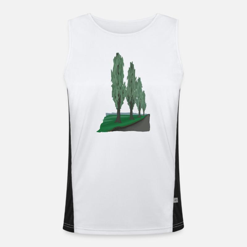Avenue Poplar | Peuplier Débardeur respirant contrasté Homme 
