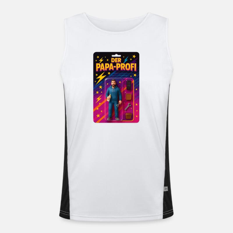 Der Papa-Profi Funktionelles Kontrast-Tank Top für Männer 