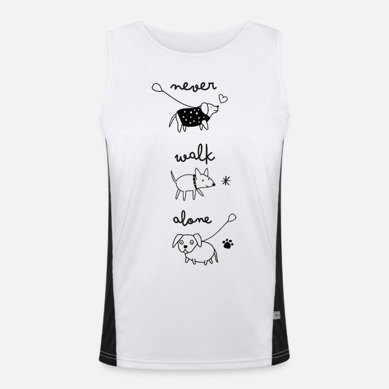 never walk alone Men's Functional Contrast Tank Top 