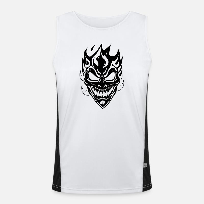 Conception de la silhouette de la lune céleste et de l’étoile Débardeur respirant contrasté Homme 