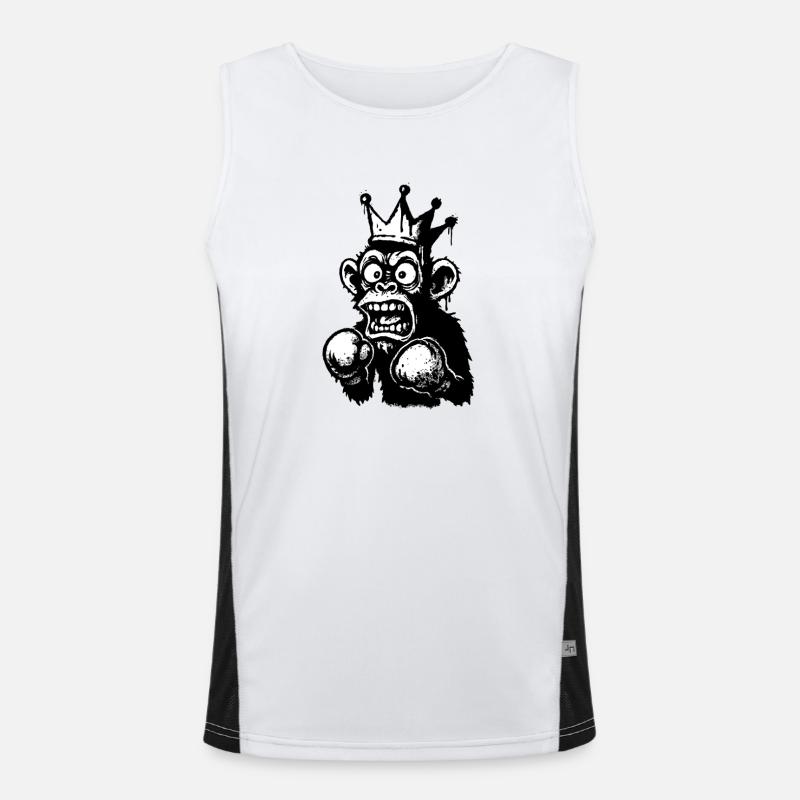 Écrasement Monkey King Illustration Débardeur respirant contrasté Homme 