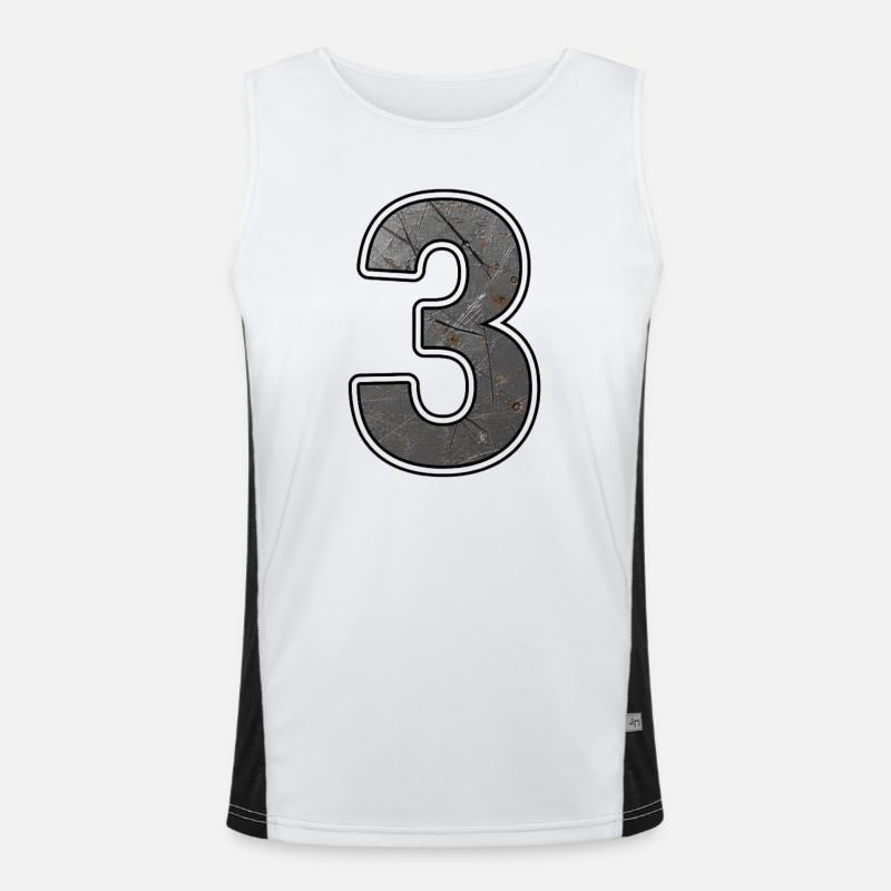 Rusty Industrial Number 3 Men's Functional Contrast Tank Top 