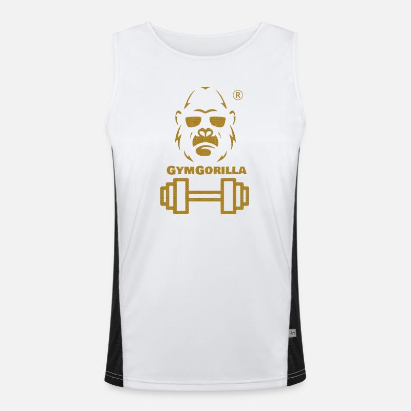 GymGorilla Power Bild Funktionelles Kontrast-Tank Top für Männer 
