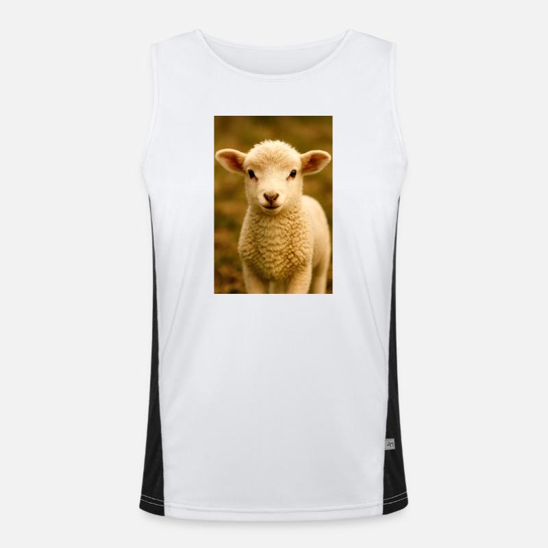 Animals, lambs Men's Functional Contrast Tank Top 