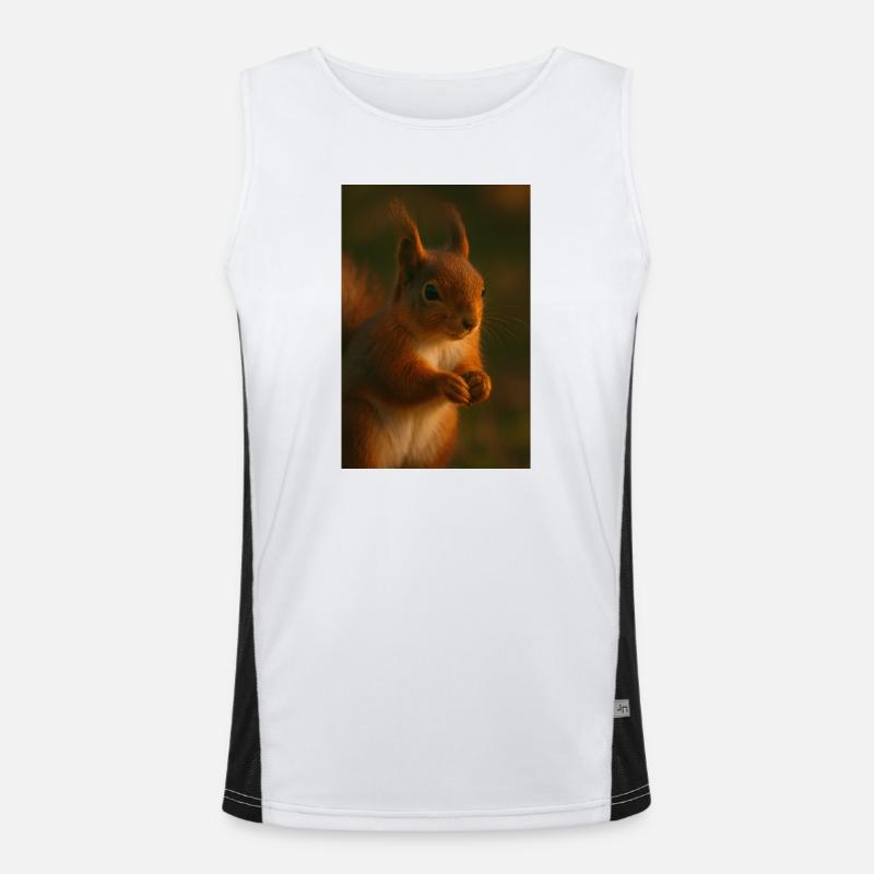 Tiere - Eichhörnchen Funktionelles Kontrast-Tank Top für Männer 