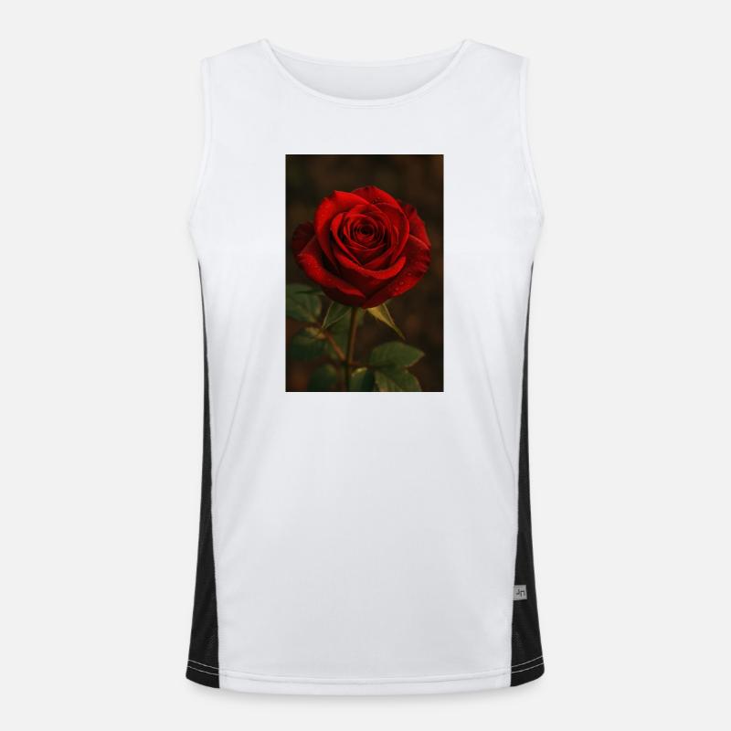 Rose de la peur Débardeur respirant contrasté Homme 