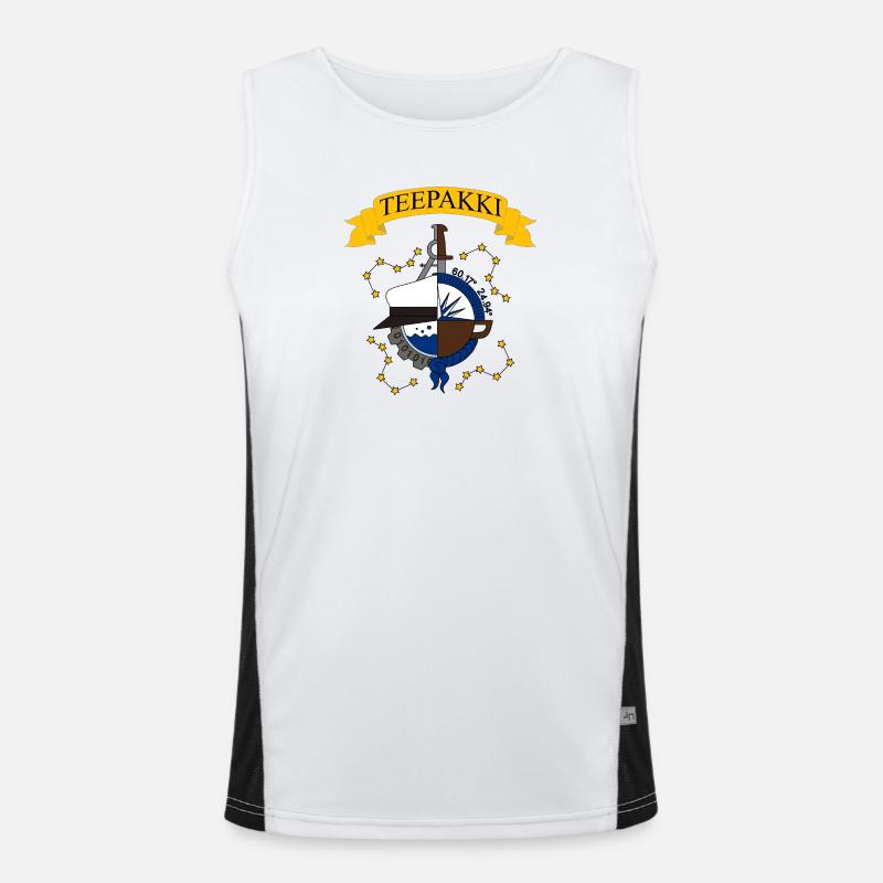 Teebeutel Funktionelles Kontrast-Tank Top für Männer 