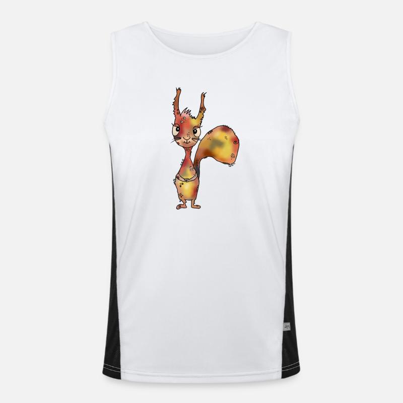 lustiges_Eichhoernchen Débardeur respirant contrasté Homme 