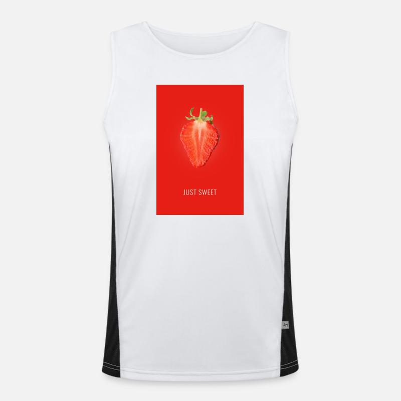 Fraise Juste sucrée Débardeur respirant contrasté Homme 