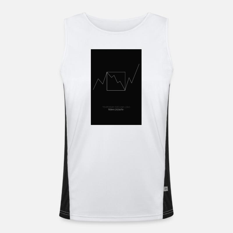 Temporary Decline Long-Term Growth  Funktionelles Kontrast-Tank Top für Männer 