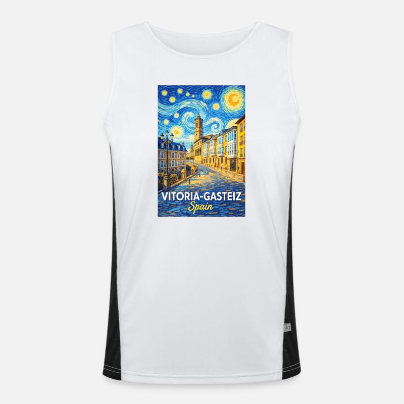 Vitoria-Gasteiz Spain Men's Functional Contrast Tank Top 