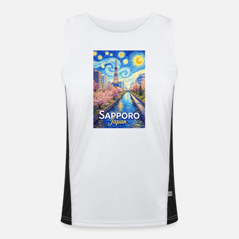Sapporo, Japan Men's Functional Contrast Tank Top 