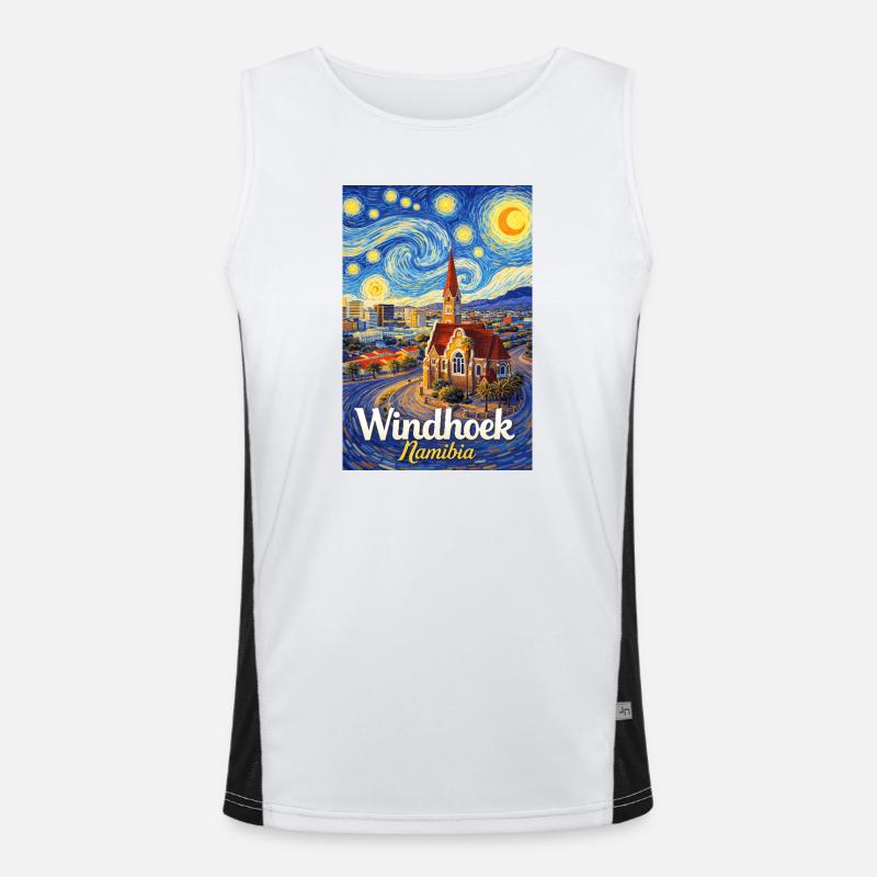 Windhoek, Namibia Men's Functional Contrast Tank Top 