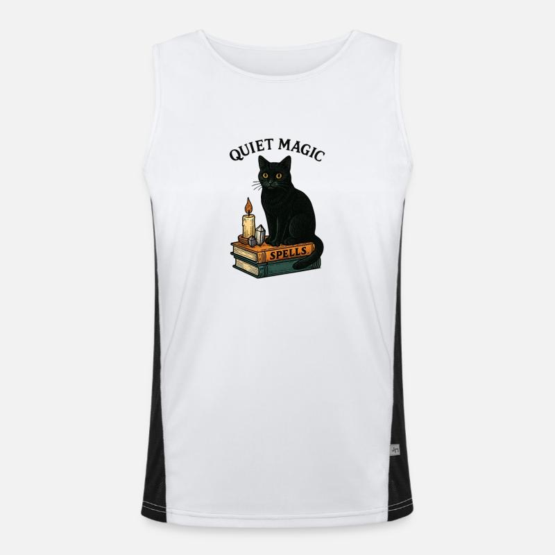 Silent Magic Cat Men's Functional Contrast Tank Top 
