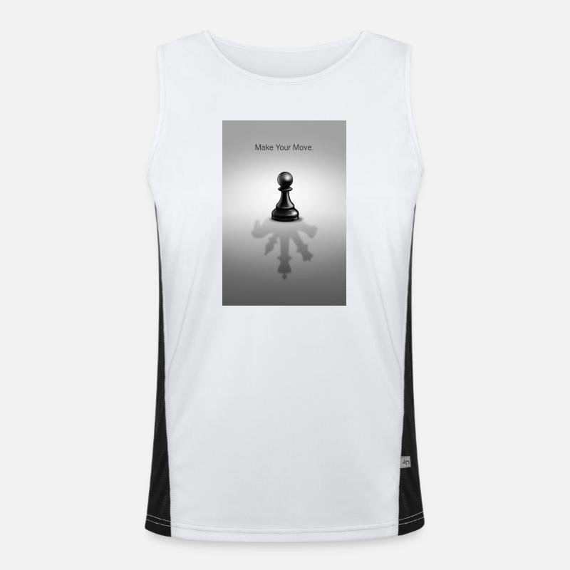 Make Your Move Minimal Mindset Design Débardeur respirant contrasté Homme 