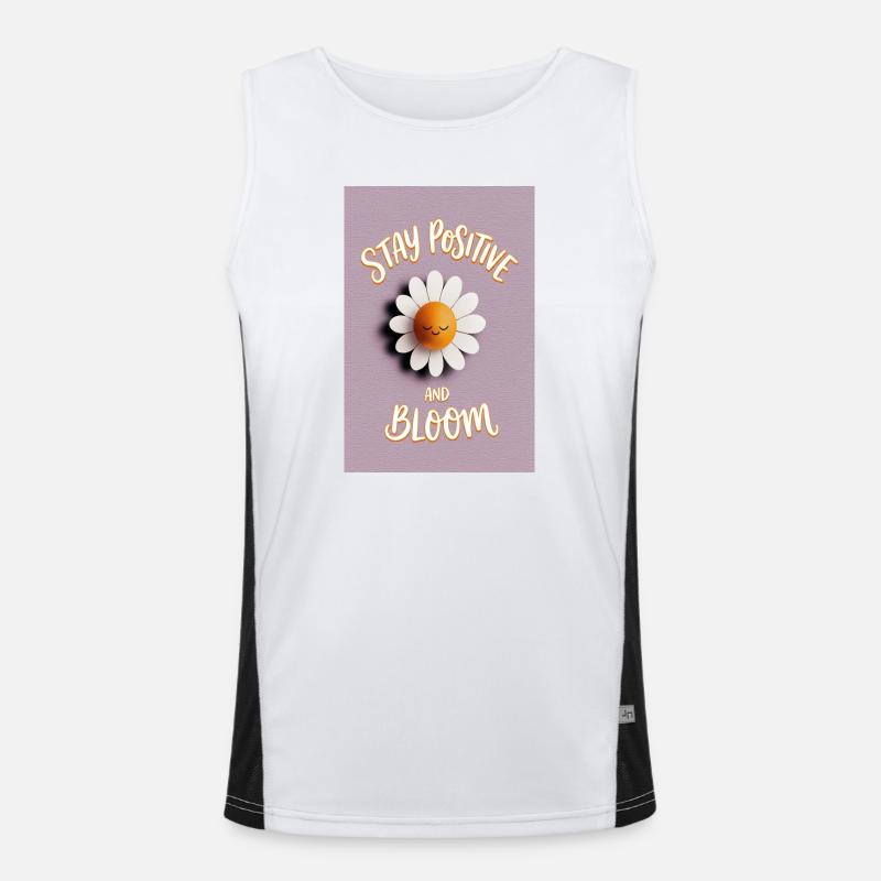 Reste positive Bloom Daisy Débardeur respirant contrasté Homme 