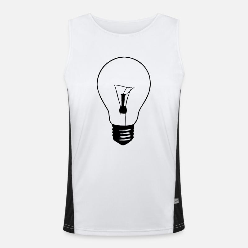 Glühbirne Funktionelles Kontrast-Tank Top für Männer 