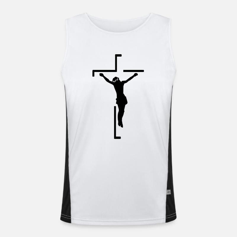 Jesus Men's Functional Contrast Tank Top 