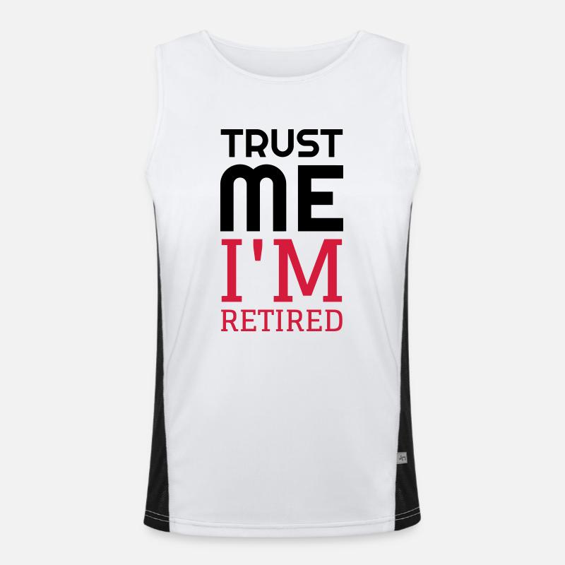 Ruhestand / Rentner / Rentnerin / Rente Funktionelles Kontrast-Tank Top für Männer 