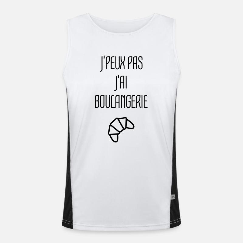 Bäcker / Bäckerei / Bäckerin / Brot Funktionelles Kontrast-Tank Top für Männer 