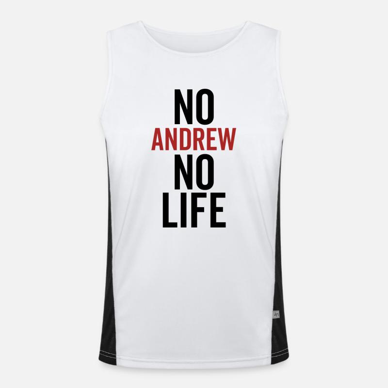 No Andrew No Life Men's Functional Contrast Tank Top 