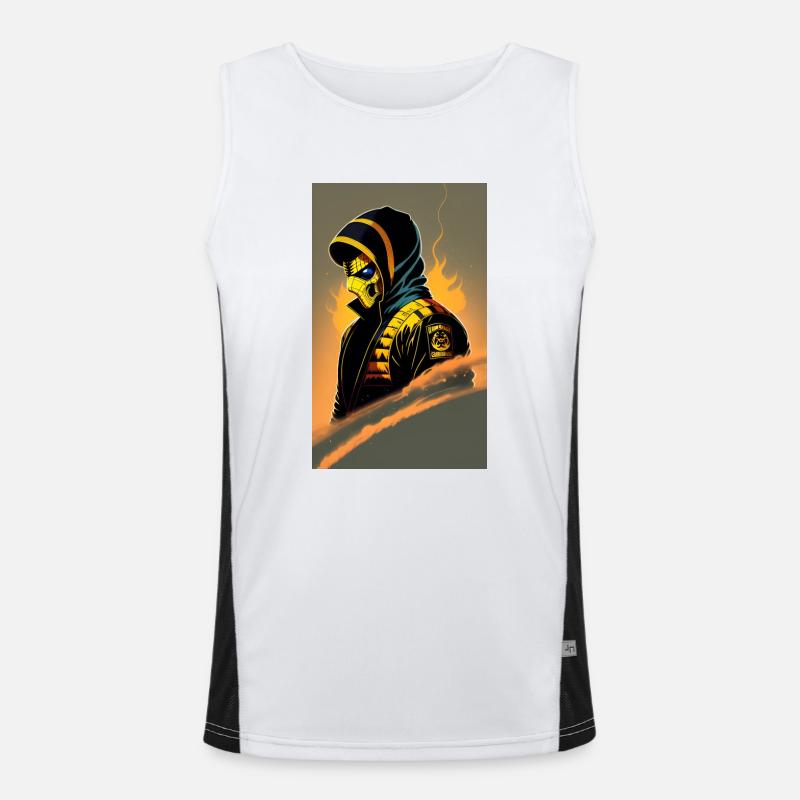 Snake Funktionelles Kontrast-Tank Top für Männer 