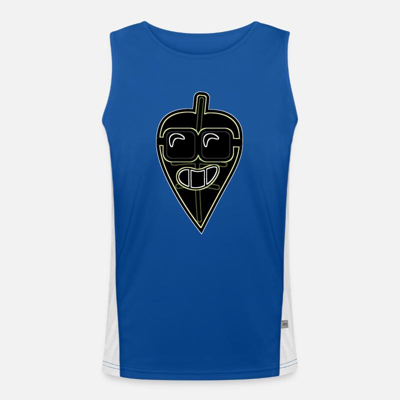 Neon Mint Men's Functional Contrast Tank Top 