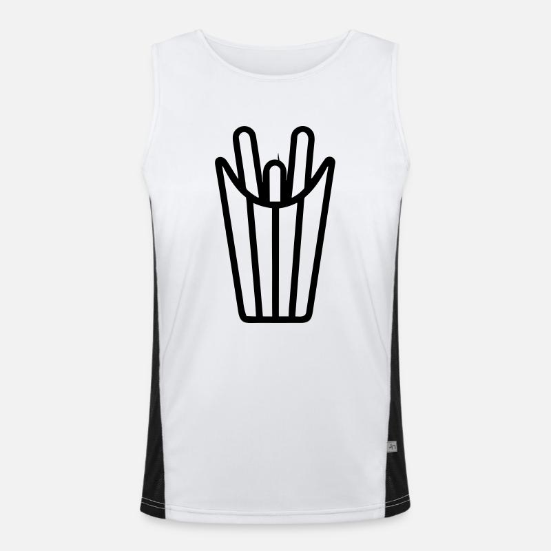 cornet de frites Débardeur respirant contrasté Homme 