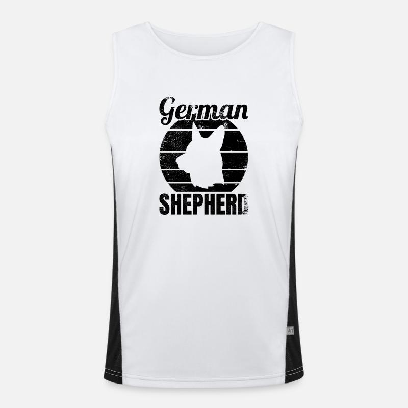 German Shepherd Men's Functional Contrast Tank Top 