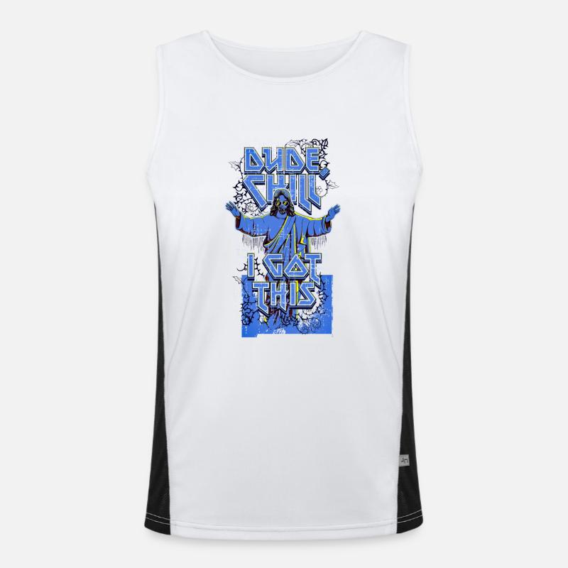 Dude, Chill, I Got This Men's Functional Contrast Tank Top 