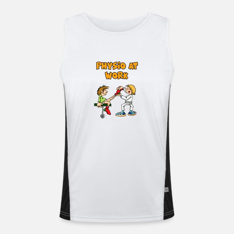 Physiotherapie Funktionelles Kontrast-Tank Top für Männer 