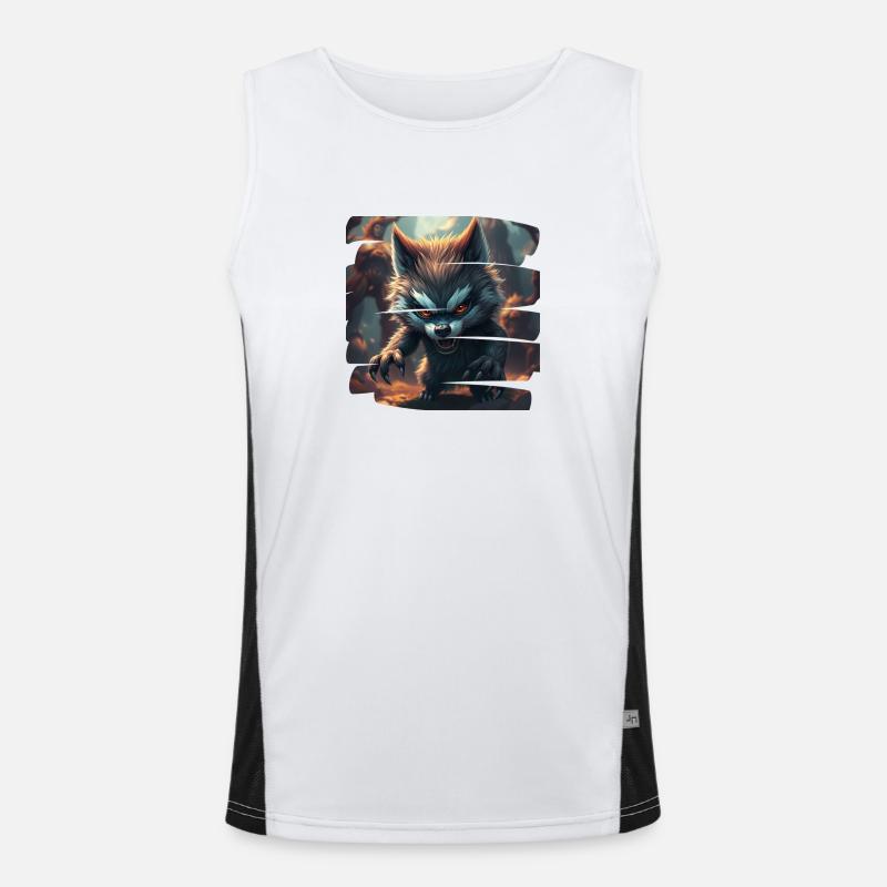 Monster 3 Funktionelles Kontrast-Tank Top für Männer 