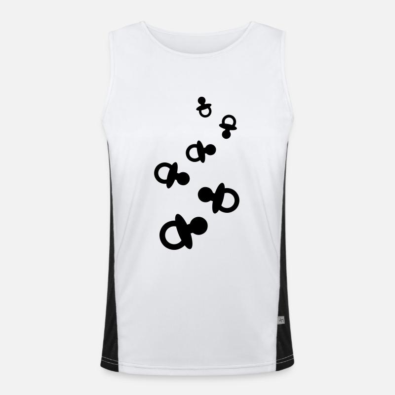 Schnuller Baby Funktionelles Kontrast-Tank Top für Männer 
